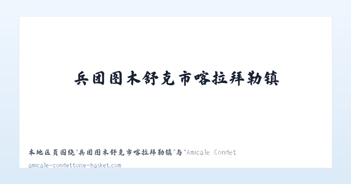 新疆昌吉国家农业科技园区 - Amicale Condettoise Basket | 主图