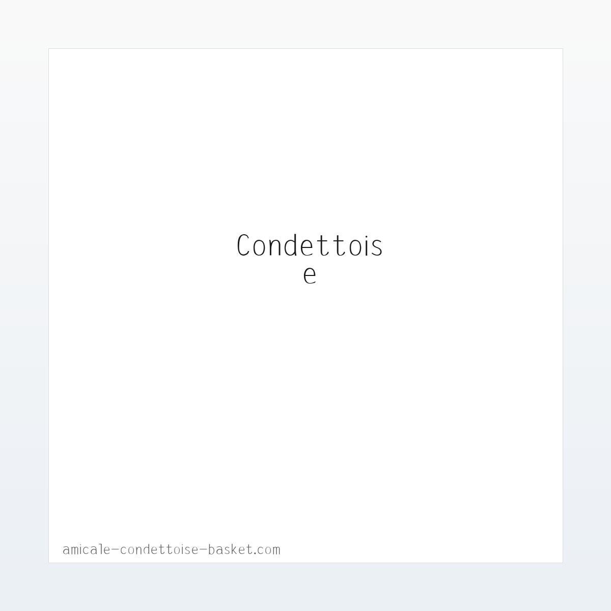 图文信息 - Amicale Condettoise Basket | 方图